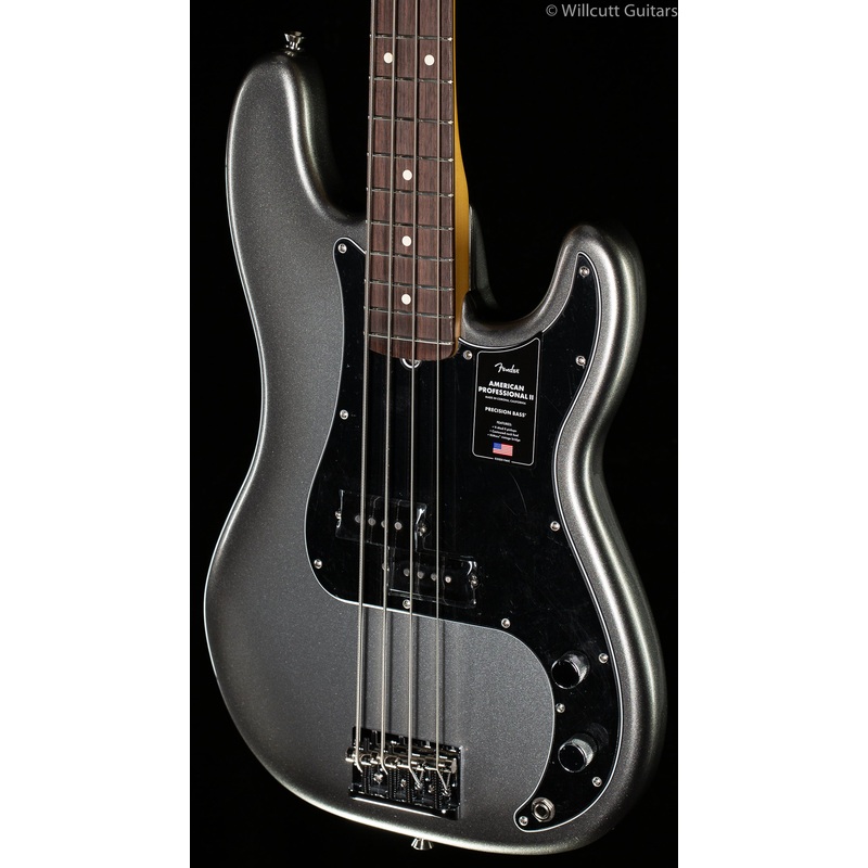 Fender American Professional II Precision Bass Mercury Rosewood Fingerboard Bass Guitar - ULT975560816733
