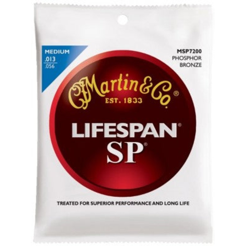 Martin Lifespan SP Phosphor Bronze Guitar Strings -.013-.056 Medium - ULT975560816596