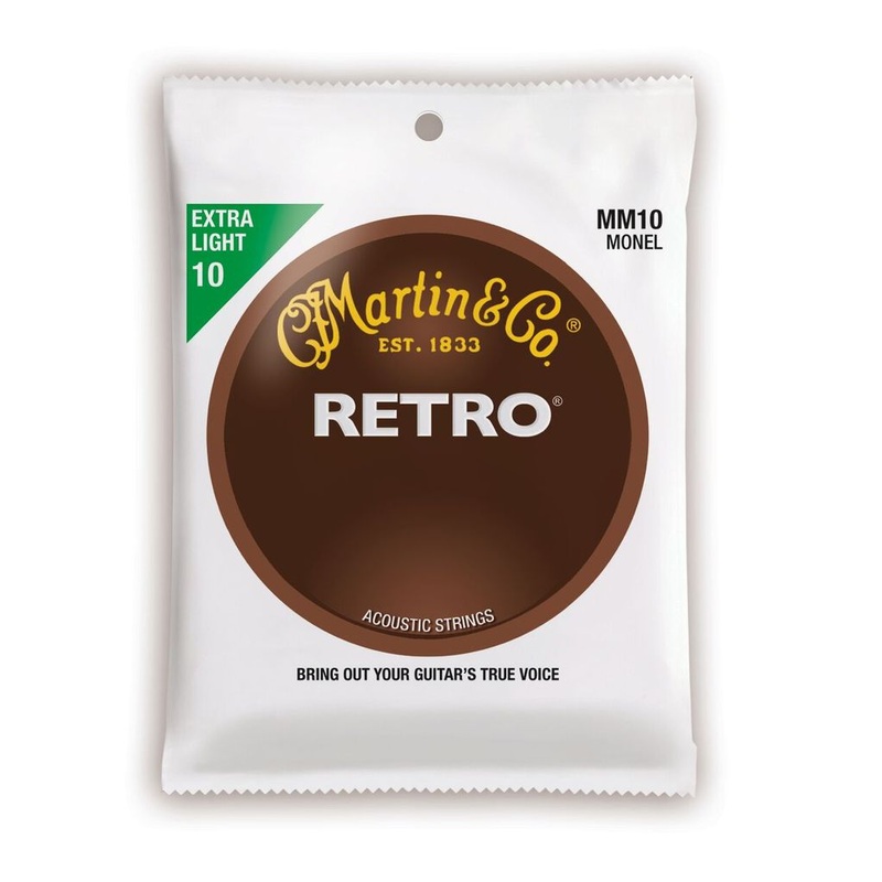 Martin Retro Acoustic Guitar Strings -.010-.047 Extra Light - ULT975560816622