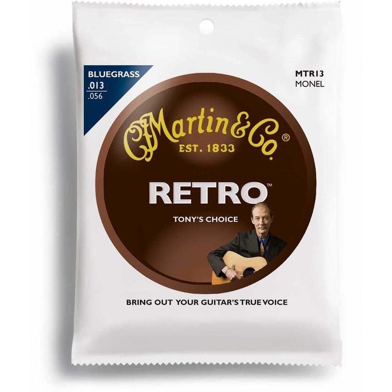 Martin Retro Acoustic Guitar Strings -.013-.056 Bluegrass - Tony Rice's Choice - ULT975560816616