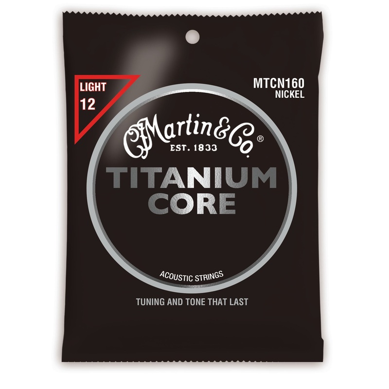 Martin Titanium Core Acoustic Guitar Strings - .012-.055 Light - ULT975560816605