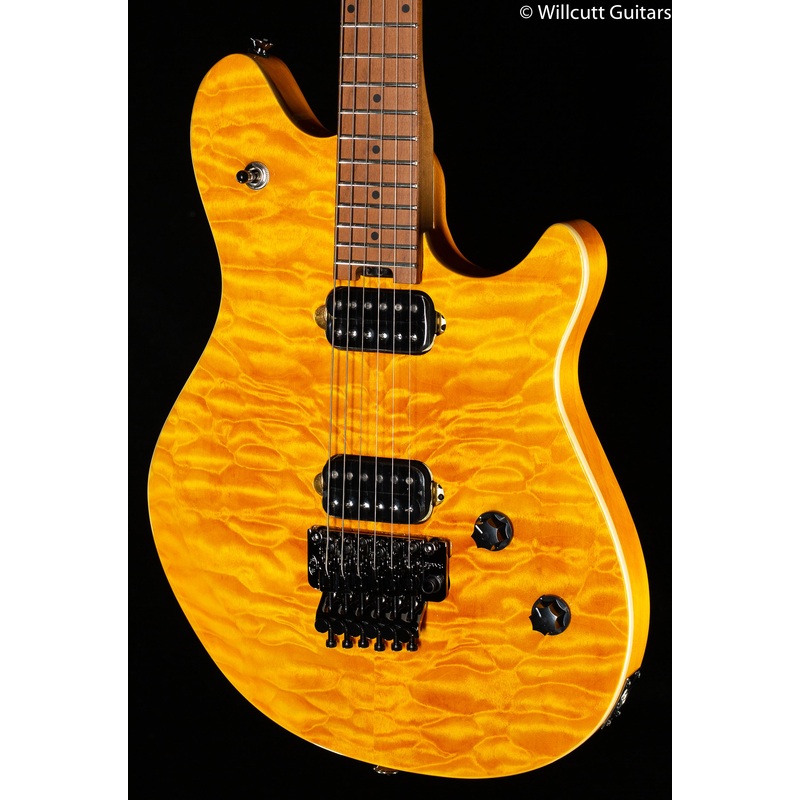 EVH Wolfgang WG Standard QM Transparent Amber Baked Maple Fingerboard - ULT975560816281