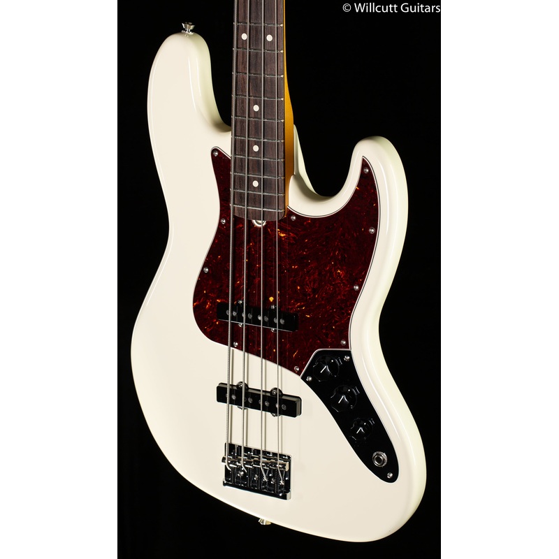 Fender American Professional II Jazz Bass Olympic White Rosewood Fingerboard DEMO - ULT975560816212
