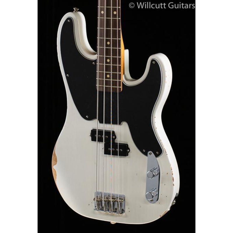 Fender Mike Dirnt Road Worn Precision Bass White Blonde Bass Guitar - ULT975560816437