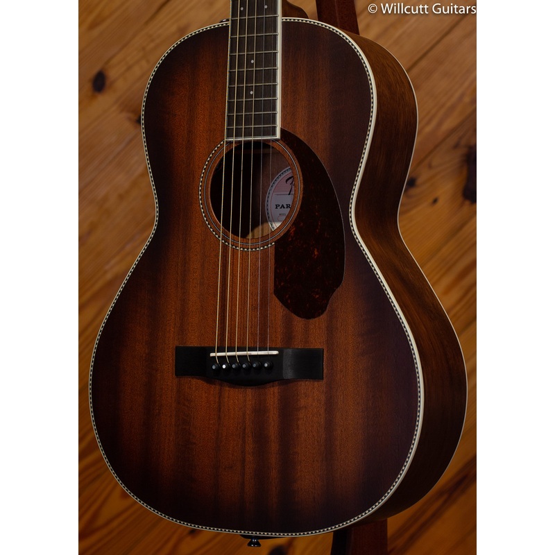 Fender PM-2E Parlor All Mah Limited DEMO - ULT975560816307