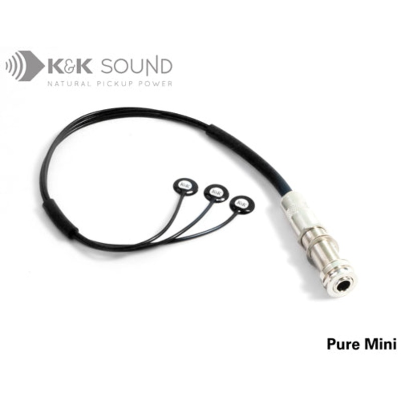 K&K Pure Mini 3-head transducer for steel string acoustic guitar - ULT975560816483