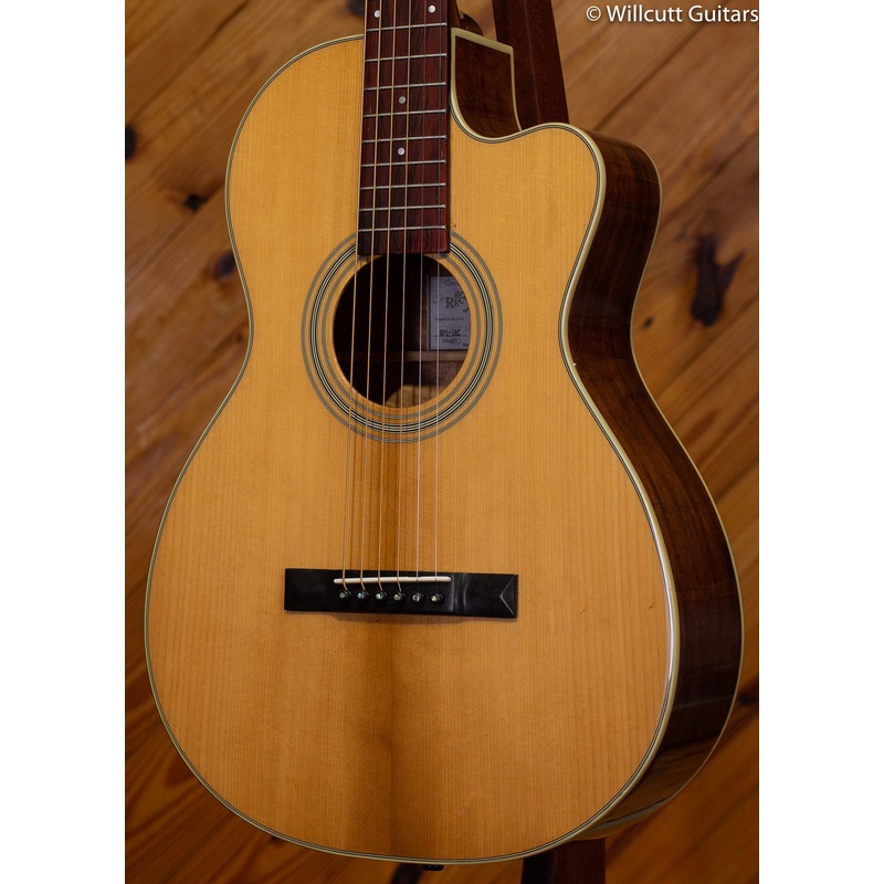Recording King O-size Parlor Cutaway Torrified Top DEMO - ULT975560816295