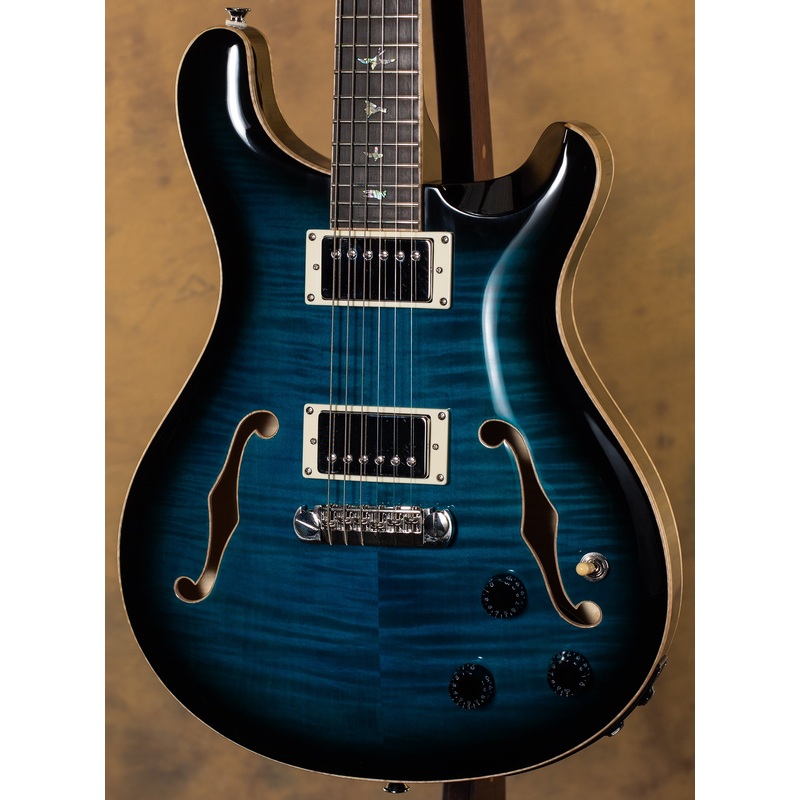 2023 PRS SE Hollowbody II Piezo Peacock Blue Smokeburst - ULT975560815875