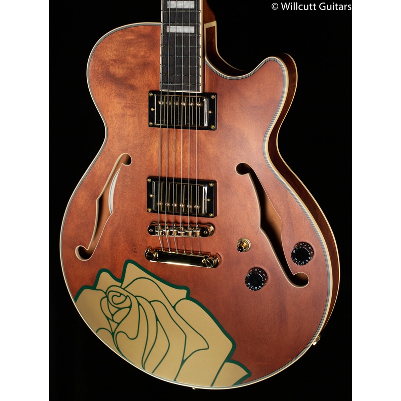 D'angelico Premier Grateful Dead Satin Walnut Custom Artwork - ULT975560816114