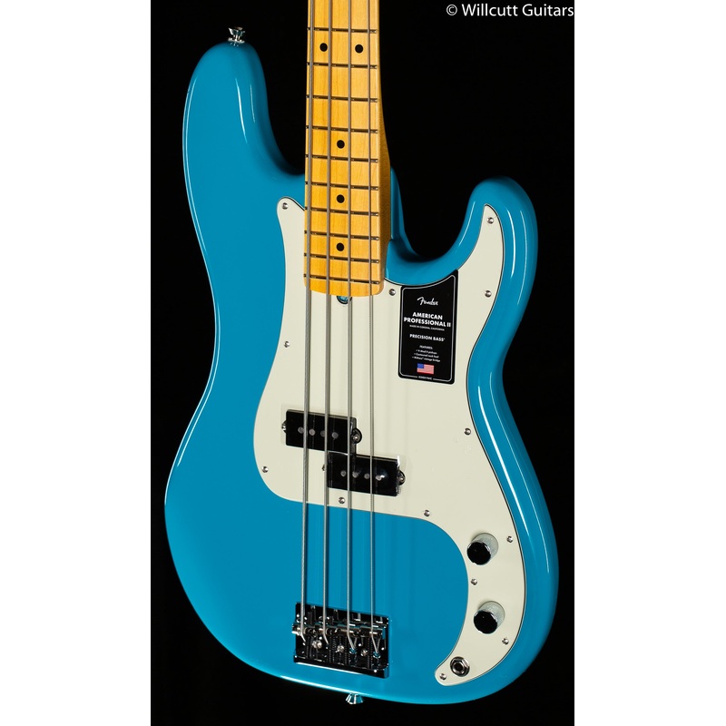 Fender American Professional II Precision Bass Miami Blue Maple Fingerboard - ULT975560816091
