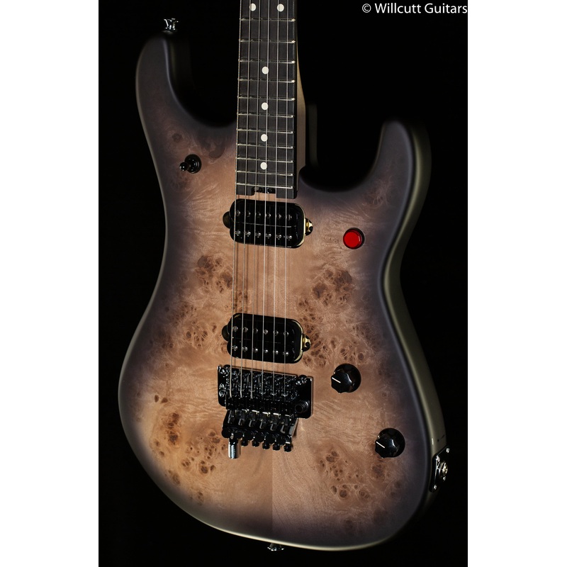 EVH 5150 Series Deluxe Poplar Burl Black Burst Ebony Fingerboard - ULT975560815628