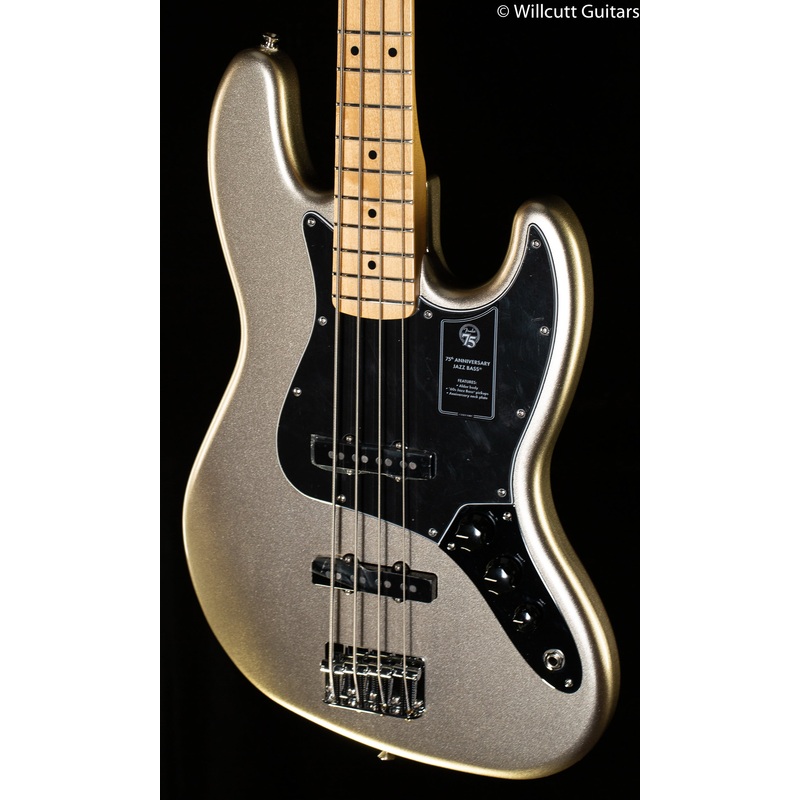 Fender 75th Anniversary Jazz Bass Maple Fingerboard Diamond Anniversary Bass Guitar - ULT975560815718