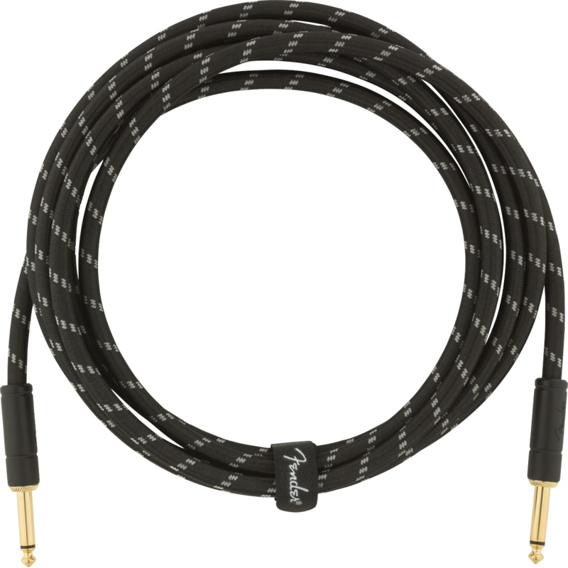 Fender Deluxe Series Instrument Cable, 15' Black Tweed - ULT975560815790