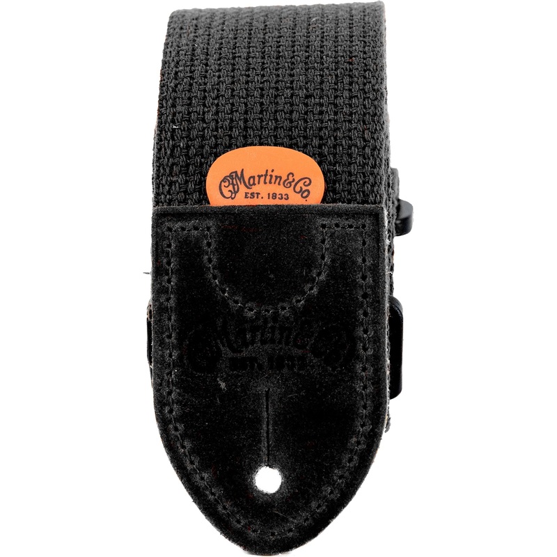 Martin Strap Woven, Black w/Black Leather Ends - ULT975560815672