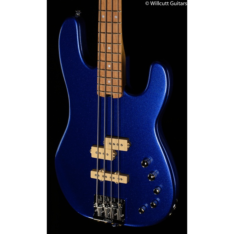 Charvel Pro-Mod San Dimas Bass PJ IV Caramelized Maple Fingerboard Mystic Blue Bass Guitar - ULT975560815121