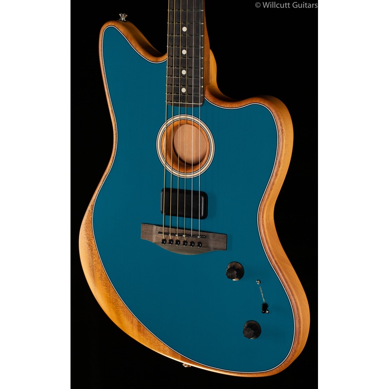 Fender American Acoustasonic Jazzmaster Ocean Turquoise Ebony Fingerboard - ULT975560815462