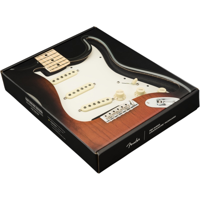 Fender Pre-Wired Strat Pickguard, Custom '69 SSS, 11 Hole PG - ULT975560815116