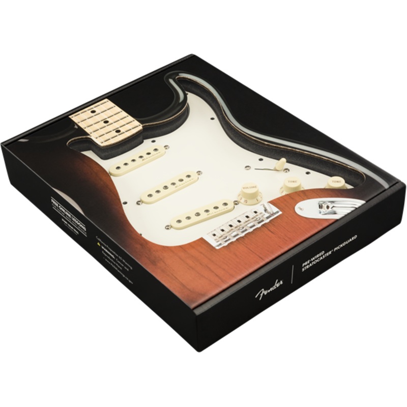 Fender Pre-Wired Strat Pickguard, Vintage Noiseless SSS, 11 Hole PG - ULT975560815119