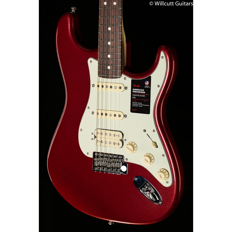 Fender American Performer Stratocaster HSS Aubergine - ULT975560814670