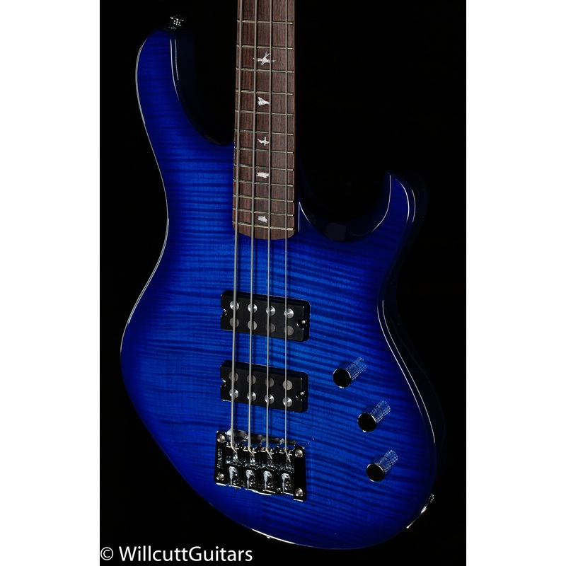 2021 PRS SE Kingfisher Bass Faded Blue Wraparound Burst Bass Guitar - ULT975560814371