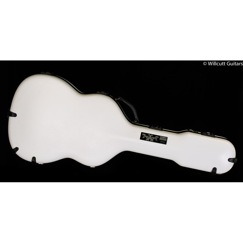 Calton Cases Classical Case, Fender Stratocaster, White Exterior/ Burgundy Interior - ULT975560814448