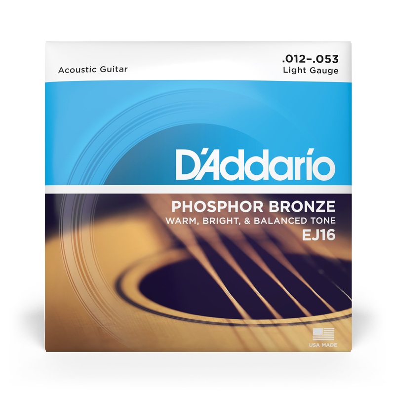 D'Addario EJ16 12-53 Light Phosphor Bronze - ULT975560814558