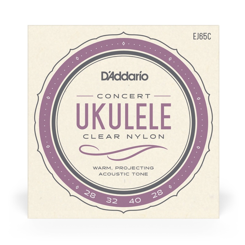 D'Addario EJ65C Concert, Pro-Arte Custom Extruded Nylon, Ukulele - ULT975560814560