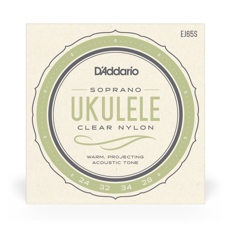 D'Addario EJ65S Soprano, Pro-Arte Custom Extruded Nylon, Ukulele - ULT975560814548