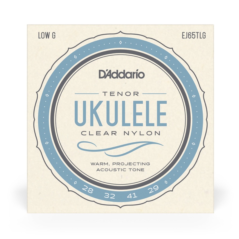 D'Addario EJ65TLG Tenor Low G, Pro-Arte Custom Extruded Nylon, Ukulele - ULT975560814547