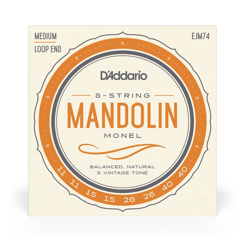 D'Addario EJM74 11-40 Medium, Monel, Mandolin - ULT975560814604