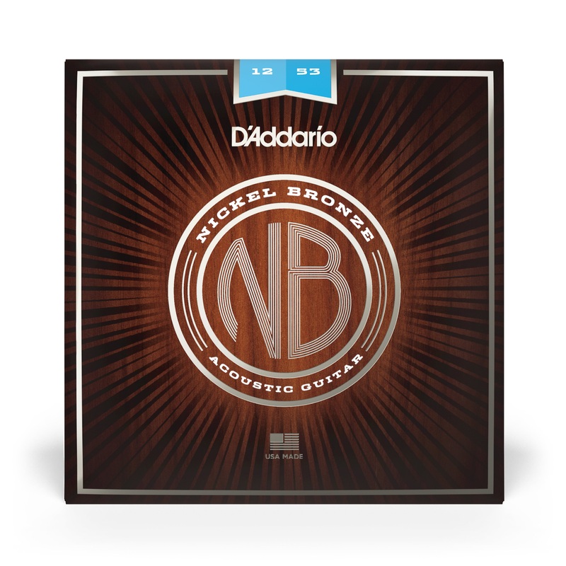 D'Addario NB1253  12-53 Light, Nickel Bronze - ULT975560814601