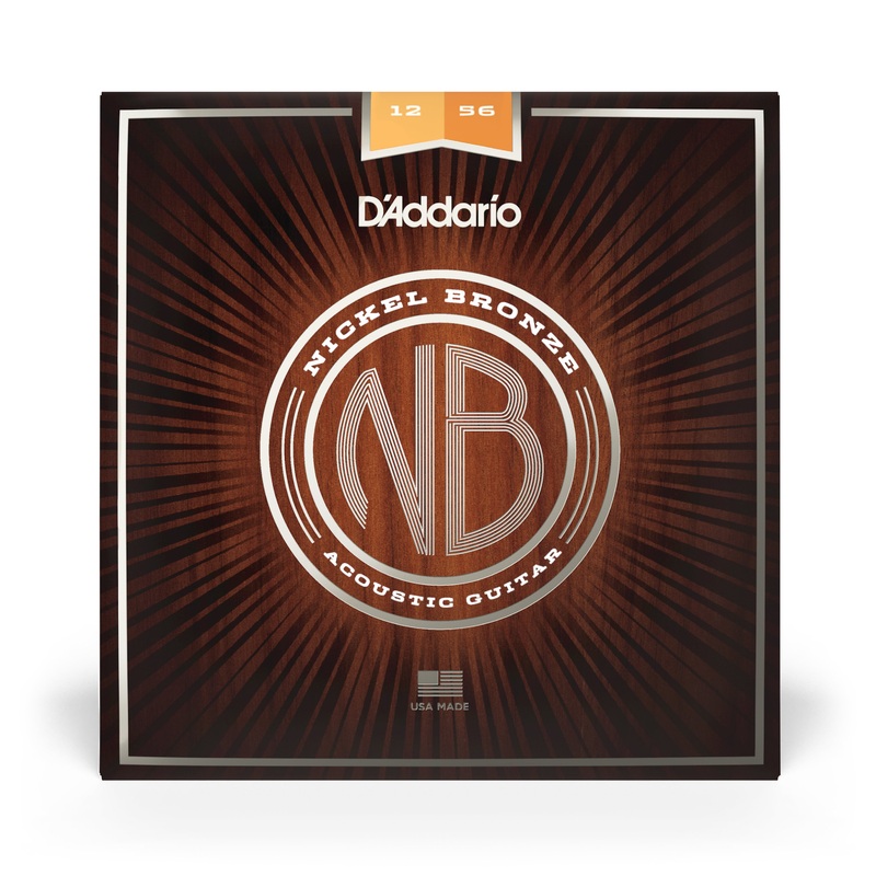 D'Addario NB1256 12-56 Light Top/Medium Bottom, Nickel Bronze - ULT975560814573