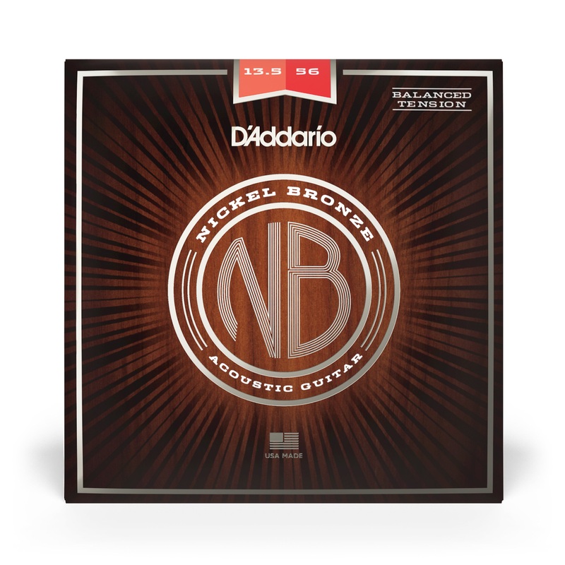 D'Addario NB13556BT 13.5-56 Medium, Balanced Tension, Nickel Bronze - ULT975560814571