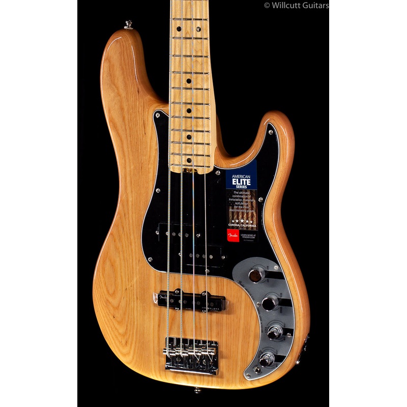 Fender American Elite Precision Bass Natural - ULT975560814396