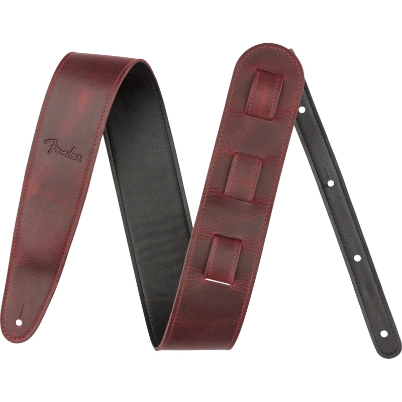 Fender Limited Leather Strap, Oxblood - ULT975560814591