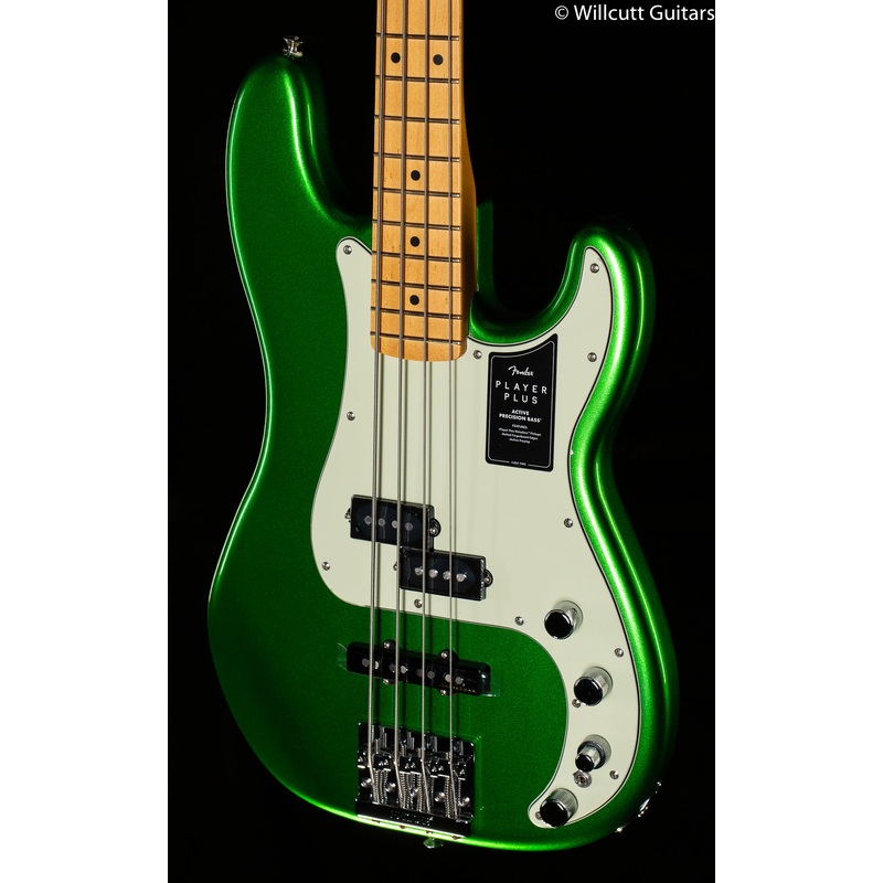 Fender Player Plus Active Precision Bass Maple Fingerboard Cosmic Jade Bass Guitar - ULT975560814258