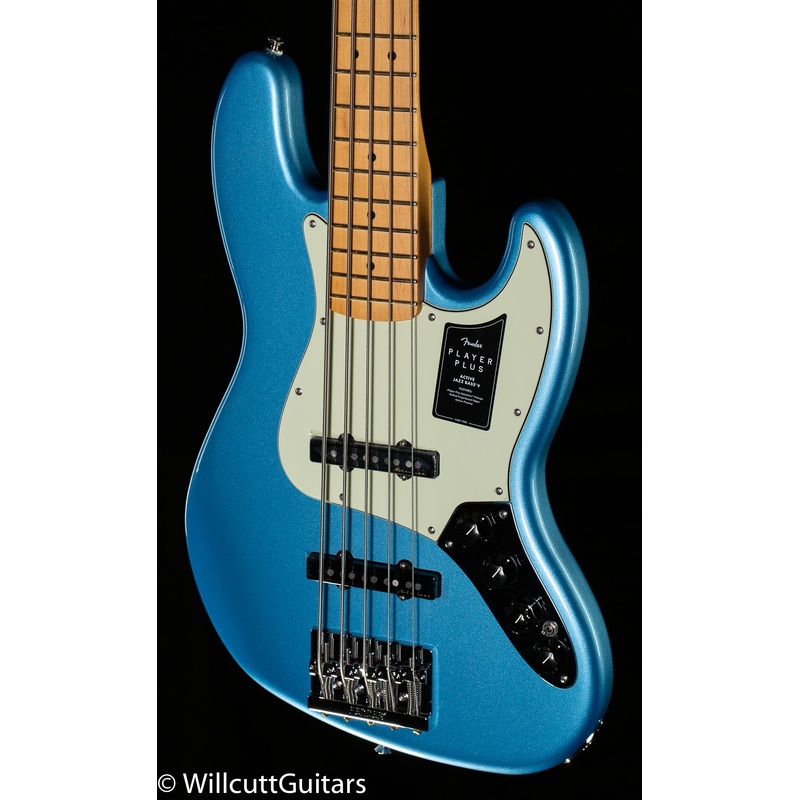Fender Player Plus Jazz Bass V Maple Fingerboard Opal Spark Bass Guitar - ULT975560814333
