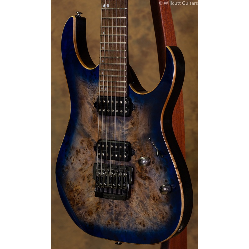 Ibanez RG1027PBF Cerulean Blue Burst 7 String USED - ULT975560814581