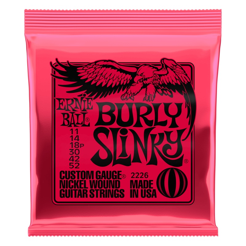 Ernie Ball Burly Slinky Nickel Wound Electric Guitar Strings - 11-52 Gauge - ULT975560814056