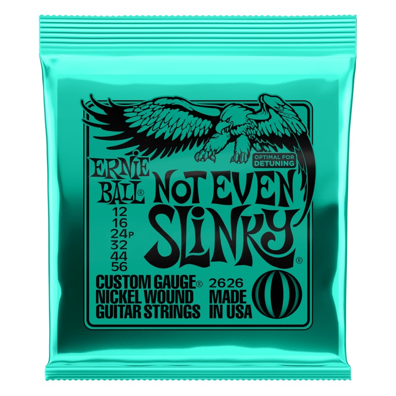 Ernie Ball Not Even Slinky Nickel Wound Electric Guitar Strings - 12-56 Gauge - ULT975560814053