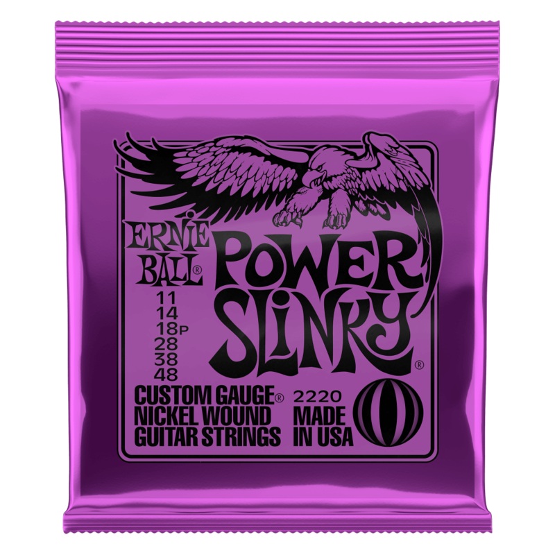 Ernie Ball Power Slinky Nickel Wound Electric Guitar Strings - 11-48 Gauge - ULT975560814066