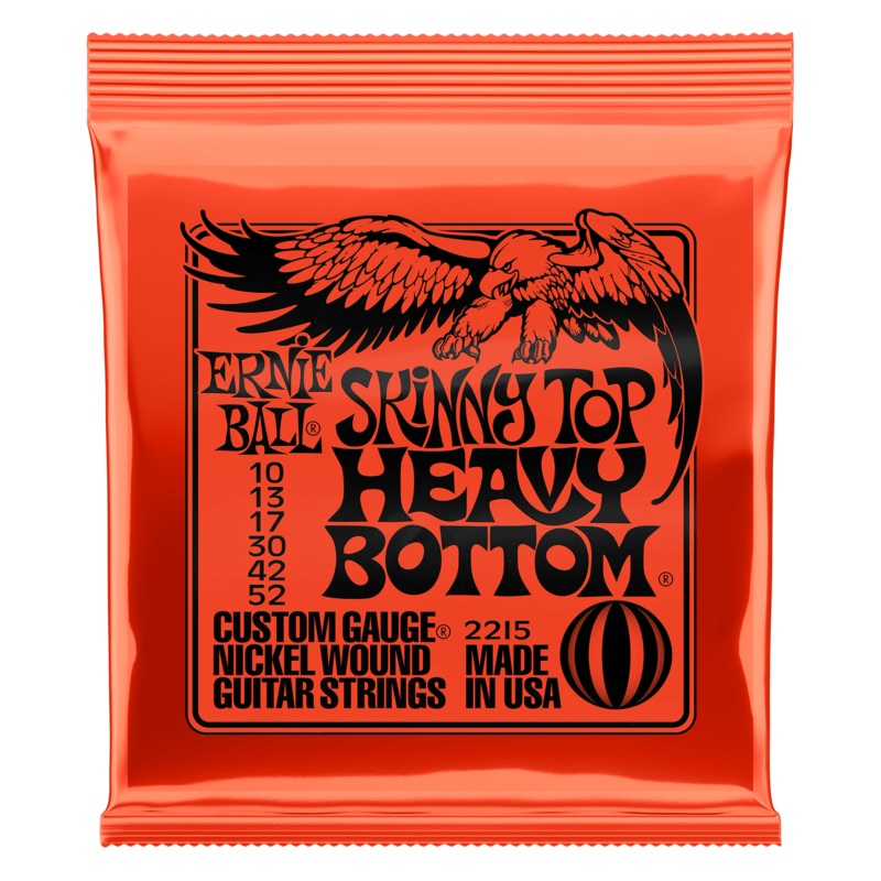 Ernie Ball Skinny Top Heavy Bottom Slinky Nickel Wound Electric Guitar Strings - 10-52 Gauge - ULT975560814064