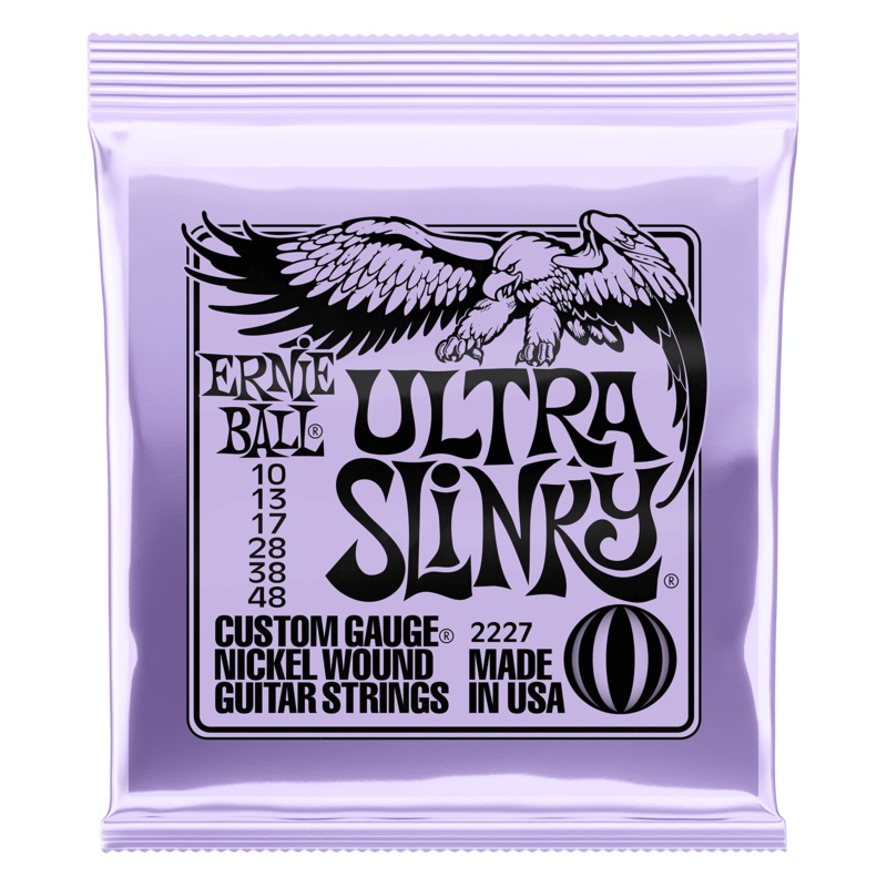 Ernie Ball Ultra Slinky Nickel Wound Electric Guitar Strings - 10-48 Gauge - ULT975560814055