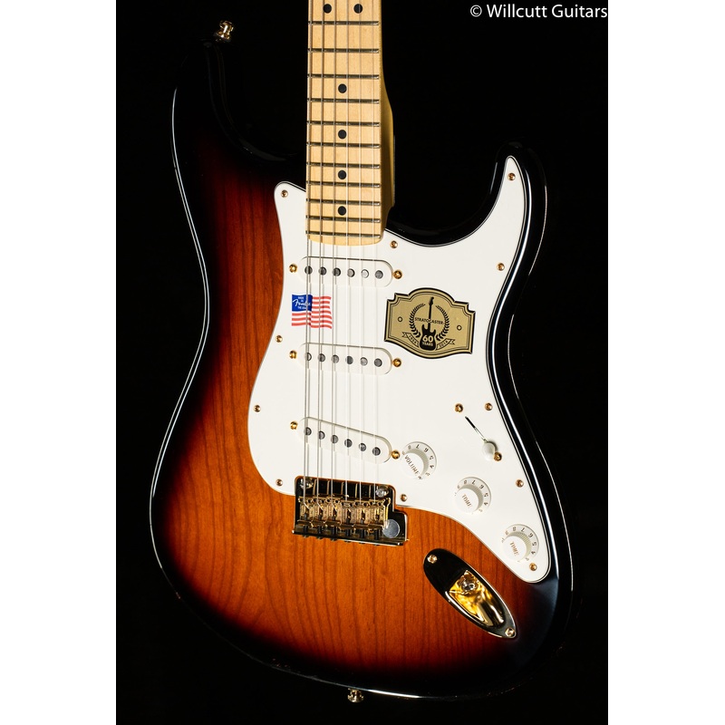 Fender 60th Anniversary Commemorative Stratocaster Maple Fingerboard 2-Color Sunburst - ULT975560814108