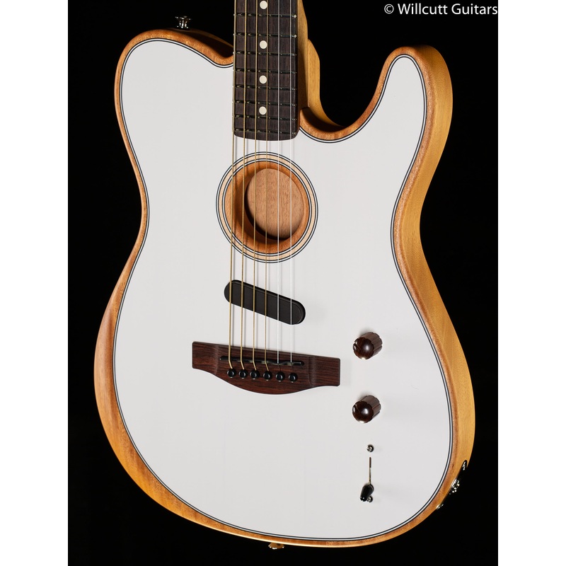 Fender Acoustasonic Player Telecaster Rosewood Fingerboard Arctic White - ULT975560813654