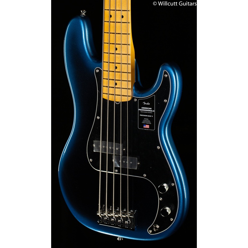 Fender American Professional II Precision Bass V Maple Fingerboard Dark Night - ULT975560814205