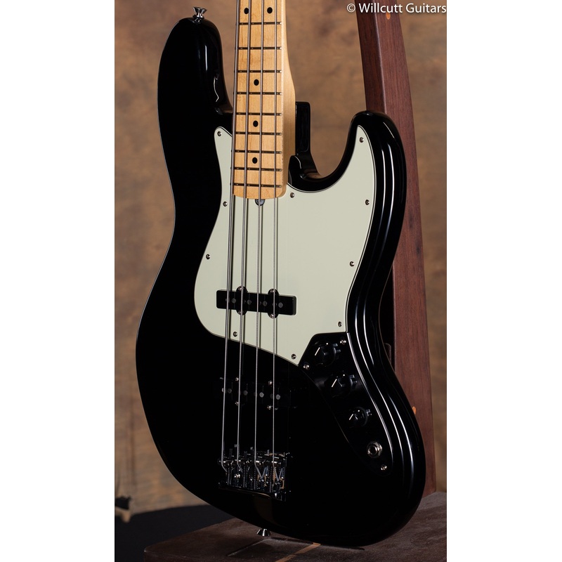 Fender American Professional Jazz Bass Black Maple USED - ULT975560814030