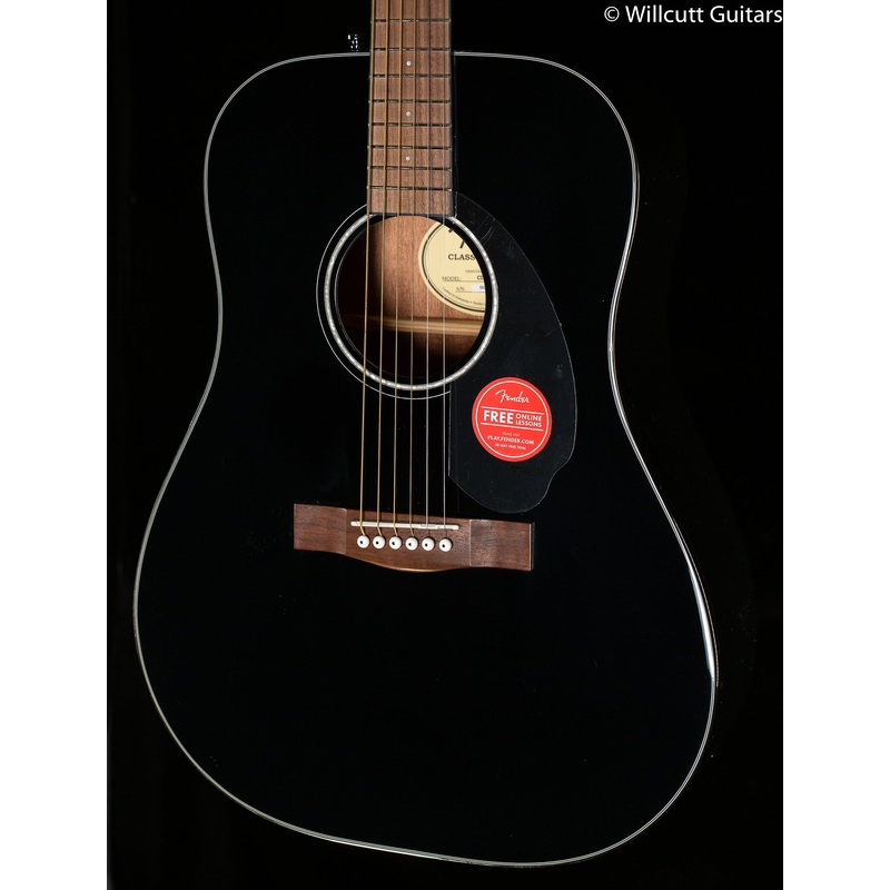 Fender CD-60S Dreadnought, Walnut Fingerboard, Black - ULT975560814035