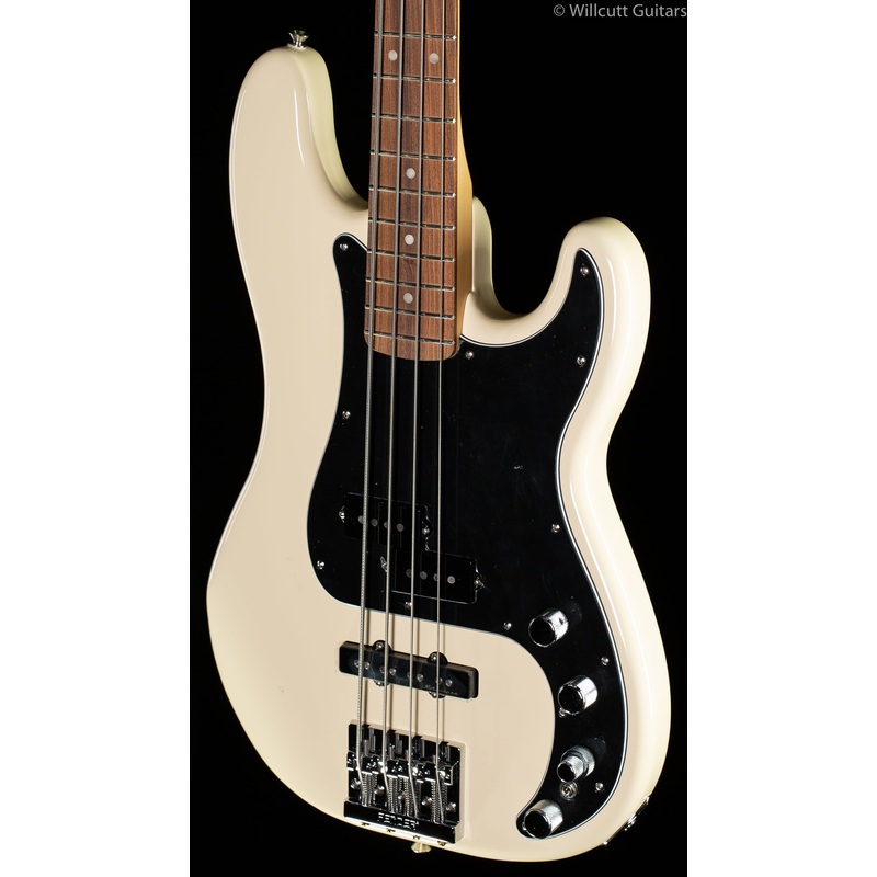 Fender Deluxe Active Precision Bass Special Olympic White Pau Ferro Bass Guitar - ULT975560814207