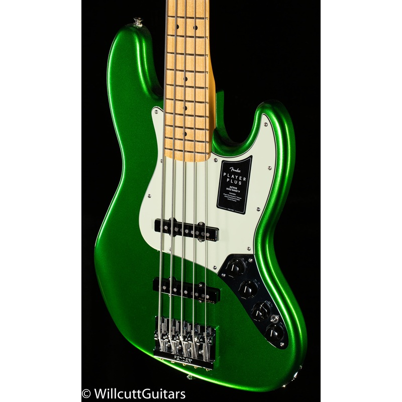 Fender Player Plus Jazz Bass V Maple Fingerboard Cosmic Jade Bass Guitar - ULT975560813916